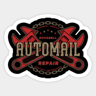 Rockbell Automail Repair - Upgrade Sticker